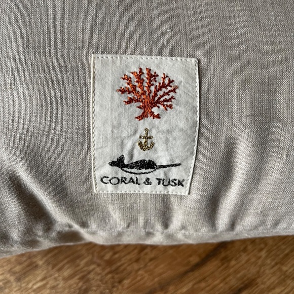 Coral and Tusk Embroidered Fox Camping "Pocket" Pillows - Picture 5 of 5